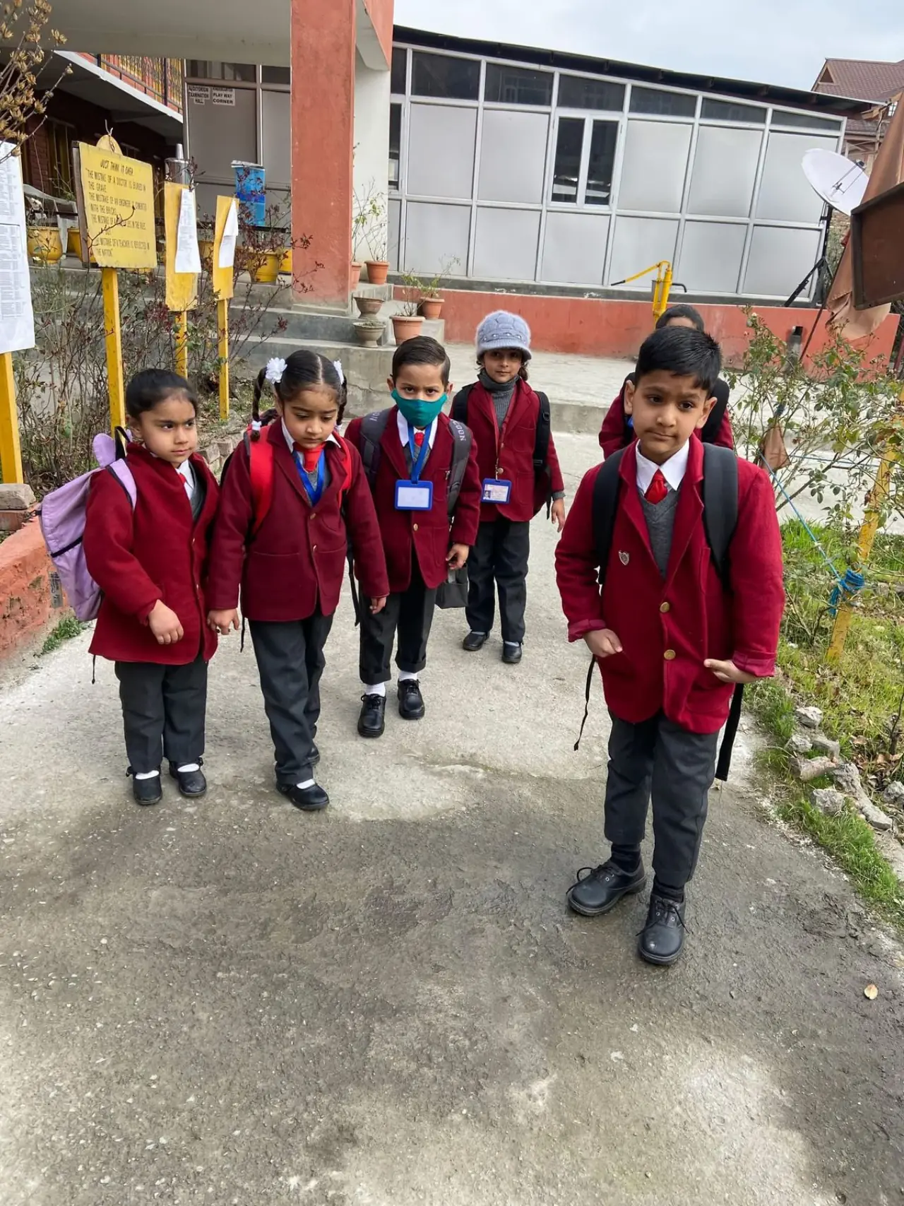 Group of students with awareness posters